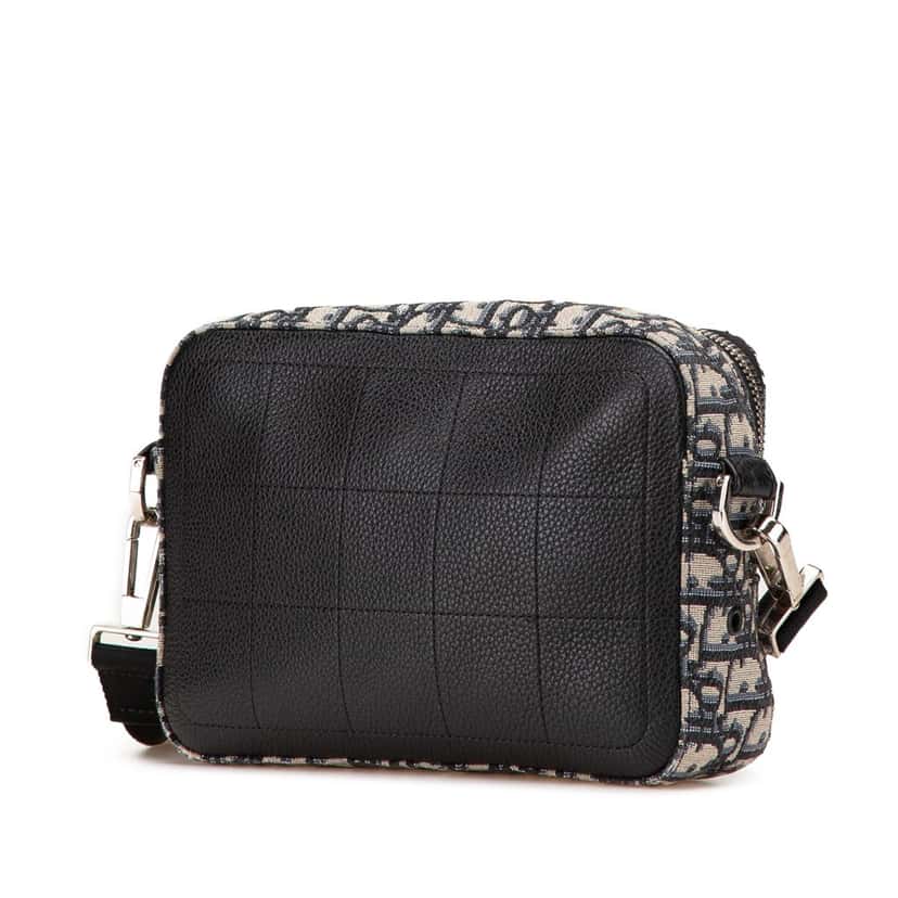 Dior Oblique Canvas Safari Crossbody Blue Canvas Good condition - Back View