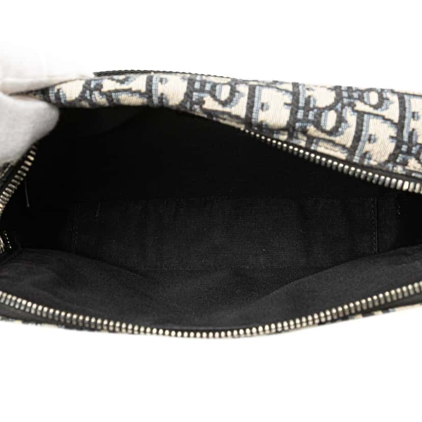 Dior Oblique Canvas Safari Crossbody Blue Canvas Good condition - Model View