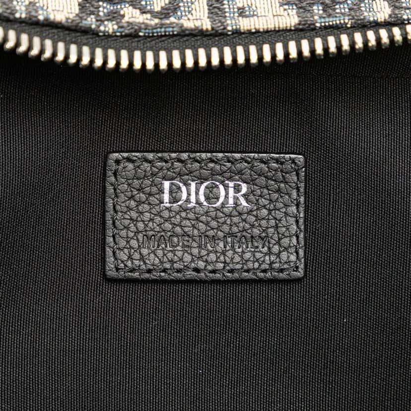 Dior Oblique Canvas Safari Crossbody Blue Canvas Good condition - Box View