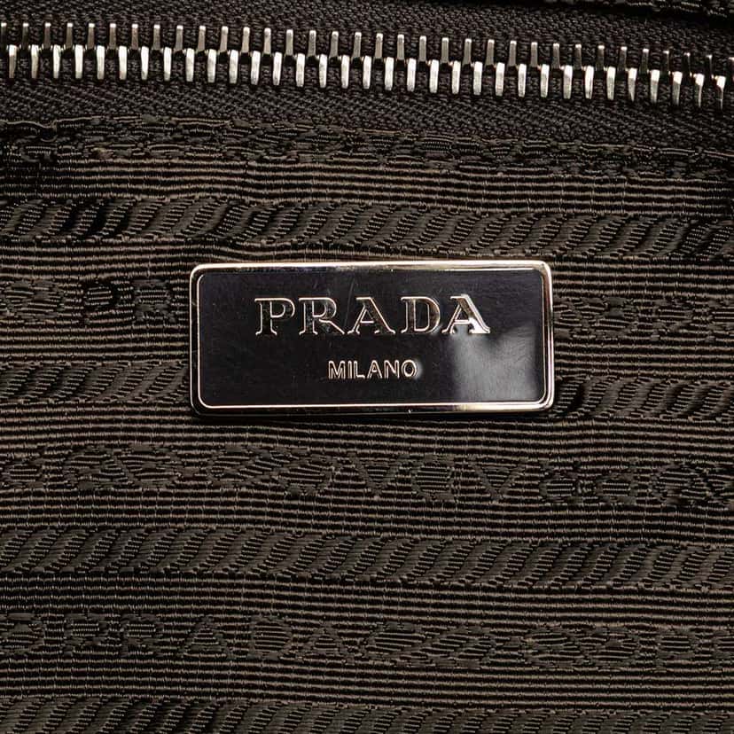 Prada Tessuto Stampato Satchel Brown Good condition - Box View