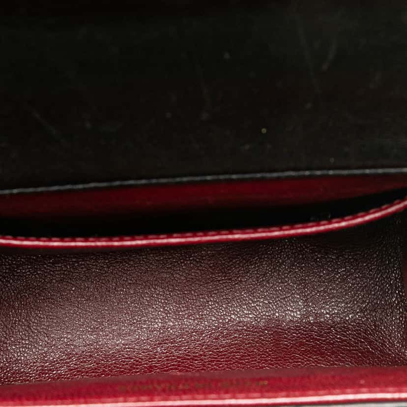 Chanel Lambskin Parent Child Kelly Set Top Handle Bag Black Leather Good condition - Box View