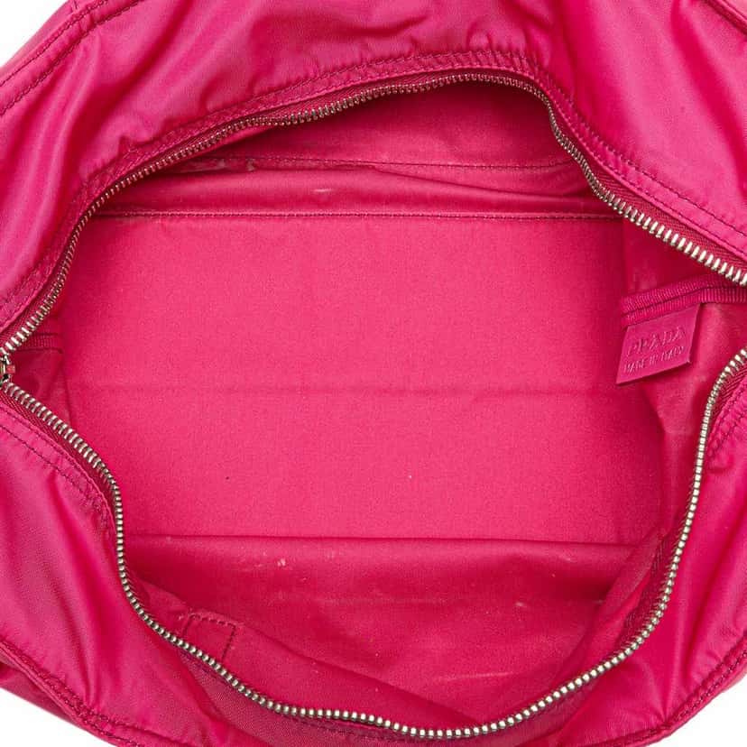 Prada Tessuto Zip Tote Pink Very good condition - Model View