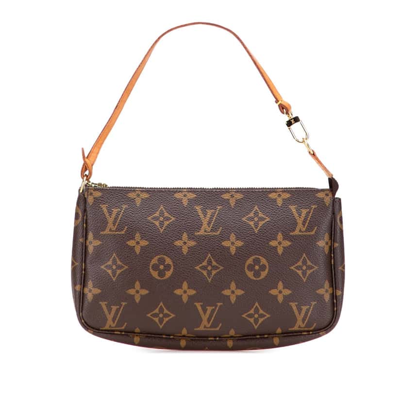 Louis Vuitton Monogram Pochette Accessoires Brown Canvas Good condition - Front View
