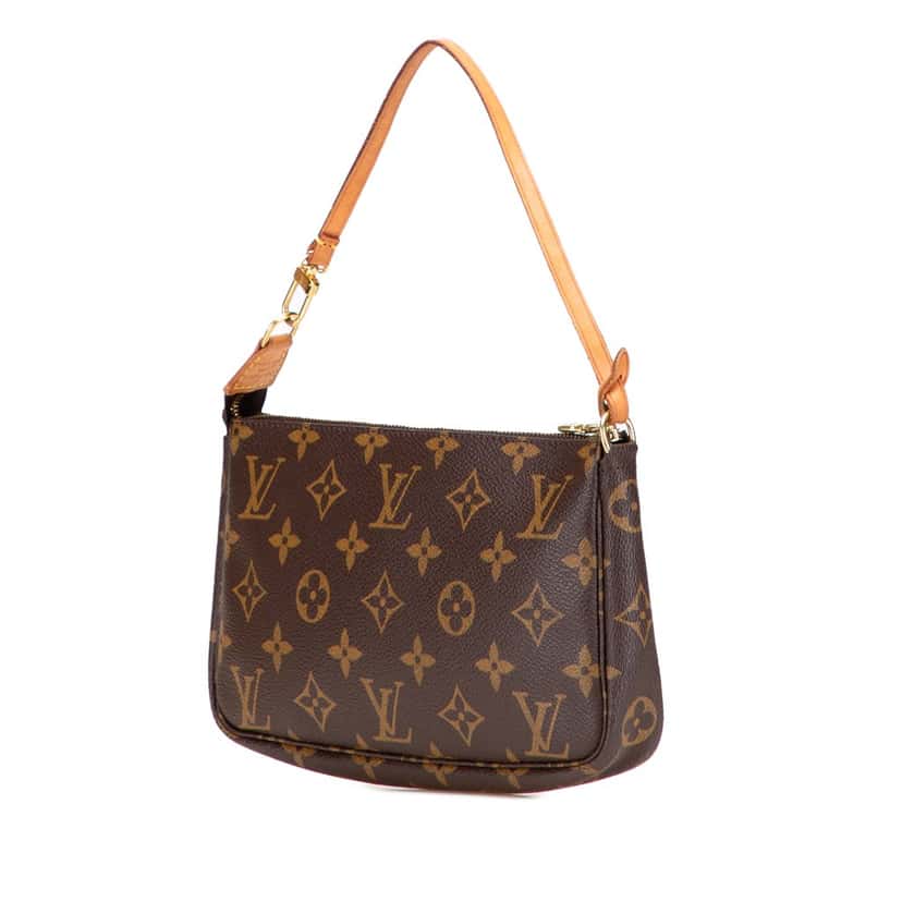 Louis Vuitton Monogram Pochette Accessoires Brown Canvas Good condition - Back View