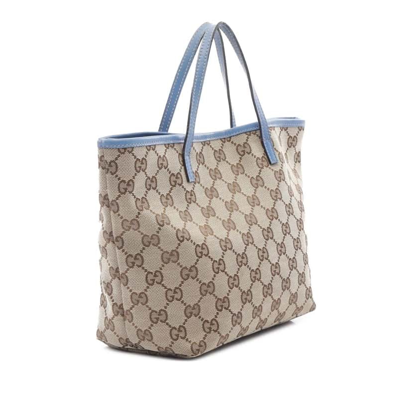 Gucci GG Canvas Zoo Handbag Brown Canvas Good condition - Back View
