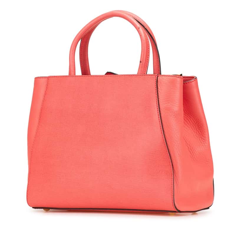 Fendi Petite Leather 2Jours Satchel Pink Leather Good condition - Back View