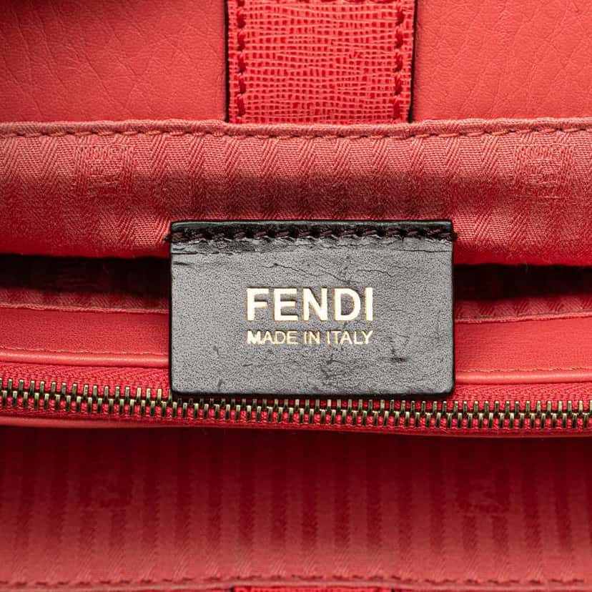 Fendi Petite Leather 2Jours Satchel Pink Leather Good condition - Box View