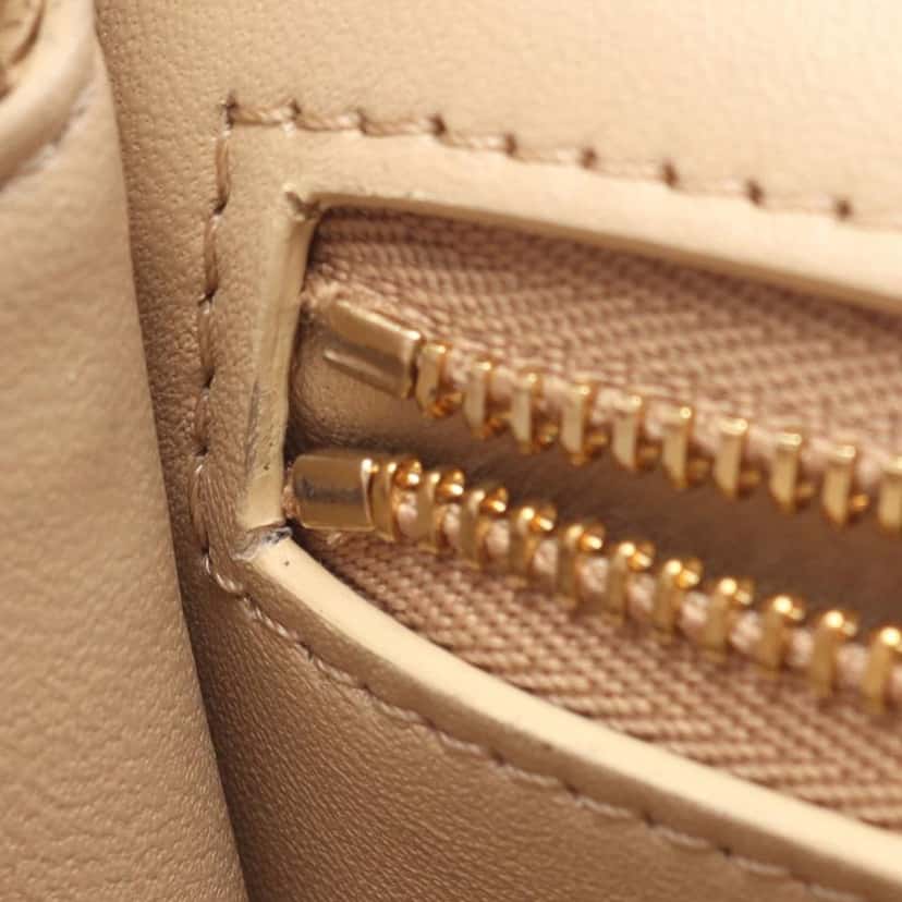 Celine Medium Calfskin Triomphe Frame Crossbody Brown Leather Good condition - Box View
