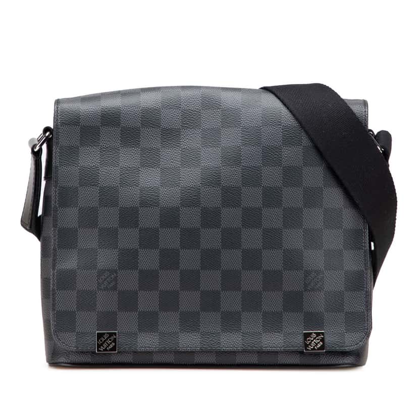 Louis Vuitton Damier Graphite District PM Black Canvas Good condition - Front View