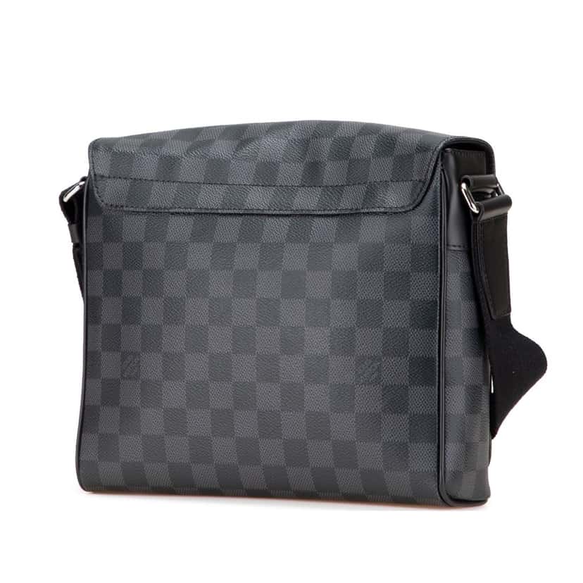 Louis Vuitton Damier Graphite District PM Black Canvas Good condition - Back View