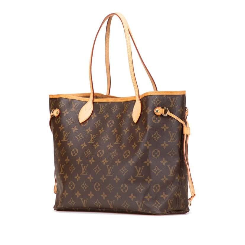 Louis Vuitton Monogram Neverfull MM Brown Canvas Good condition - Back View