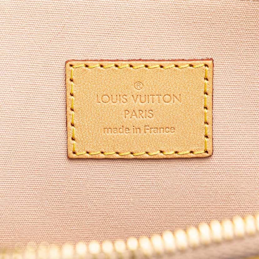 Louis Vuitton Monogram Vernis Alma PM Yellow Leather Good condition - Box View