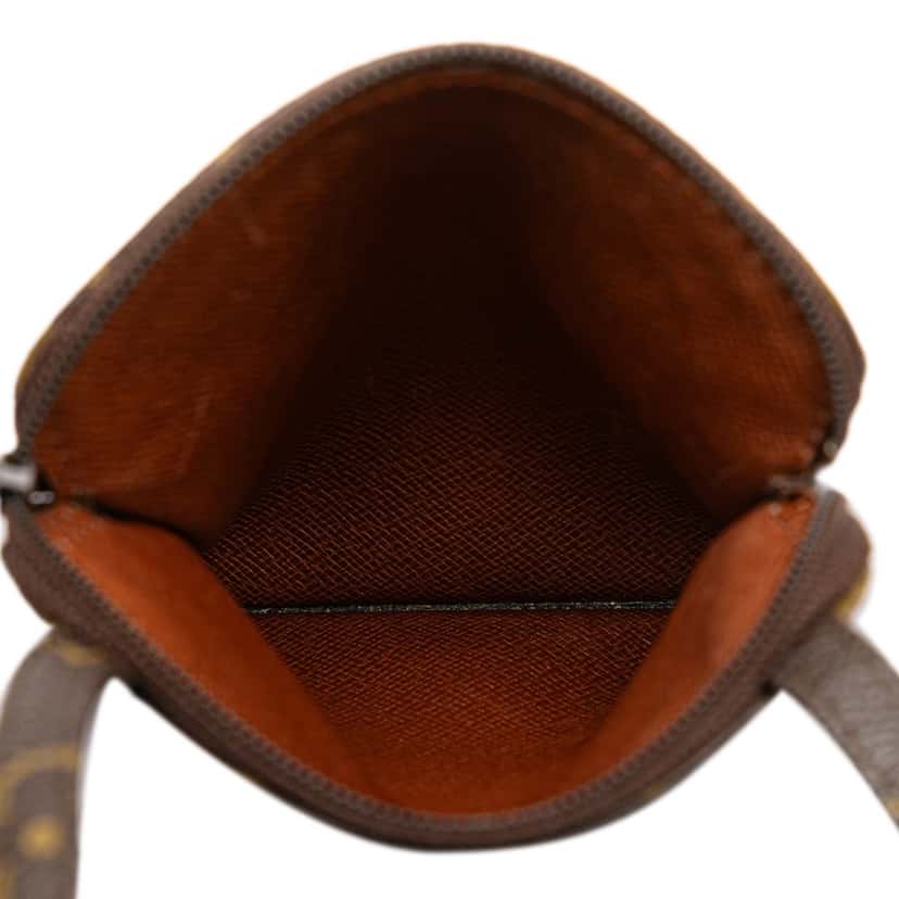 Louis Vuitton Monogram Pochette Secret Passport Holder Brown Canvas Good condition - Model View