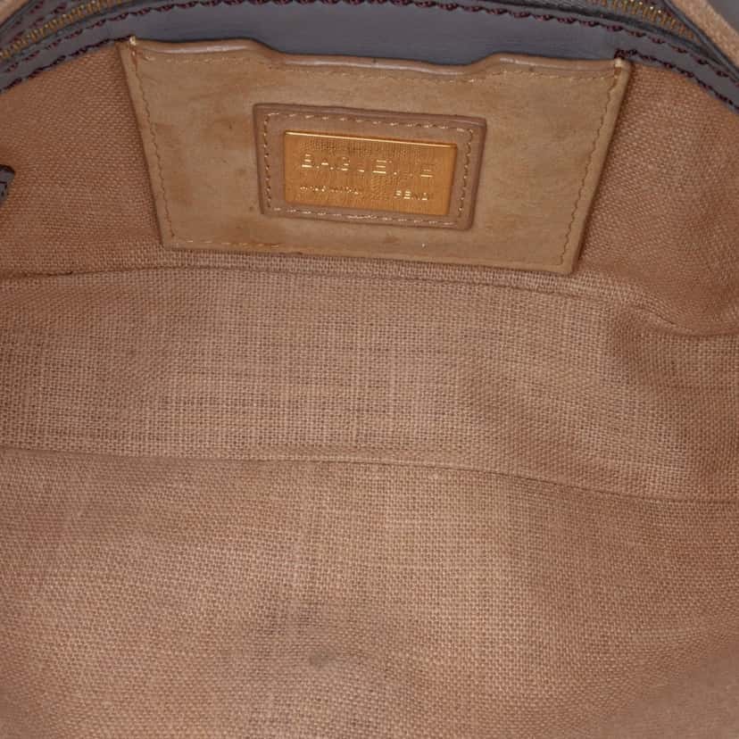 Fendi Leather Baguette Satchel Blue Leather Good condition - Model View