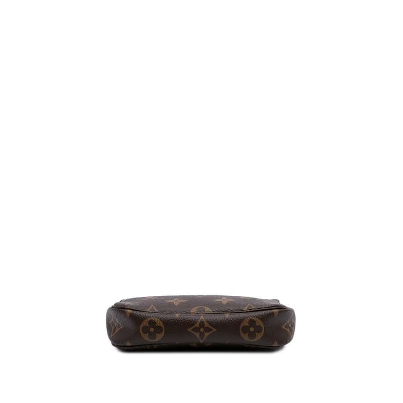 Louis Vuitton Monogram Mini Pochette Accessoires Brown Canvas Good condition - Inside View