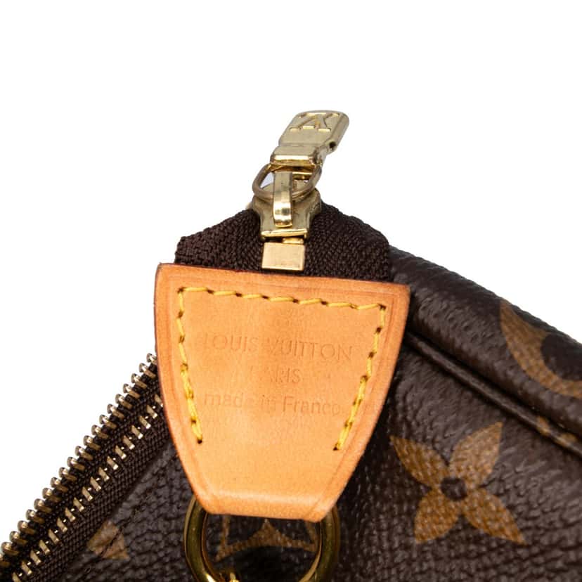 Louis Vuitton Monogram Mini Pochette Accessoires Brown Canvas Good condition - Box View
