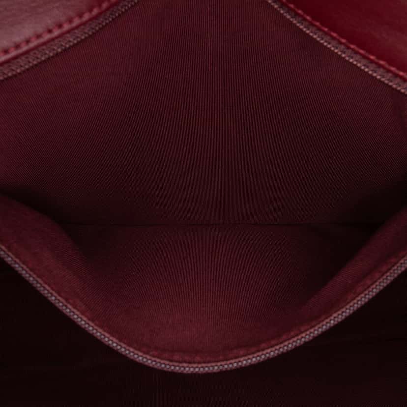 Chanel Paris-Salzburg Jumbo Bicolor Quilted Lambskin Tyrolean Flap Red Leather Good condition - Box View