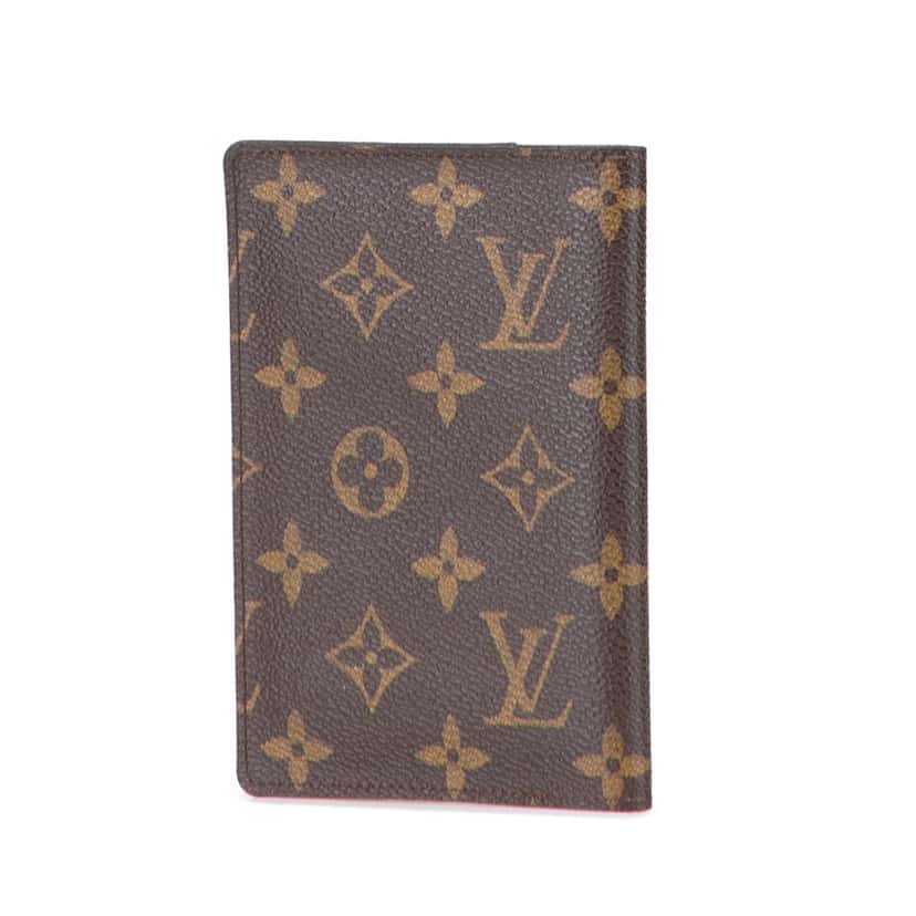 Louis Vuitton Monogram Passport Cover Brown Canvas Good condition - Back View