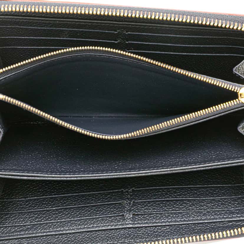 Louis Vuitton Monogram Empreinte Zippy Long Wallet Blue Leather Good condition - Model View