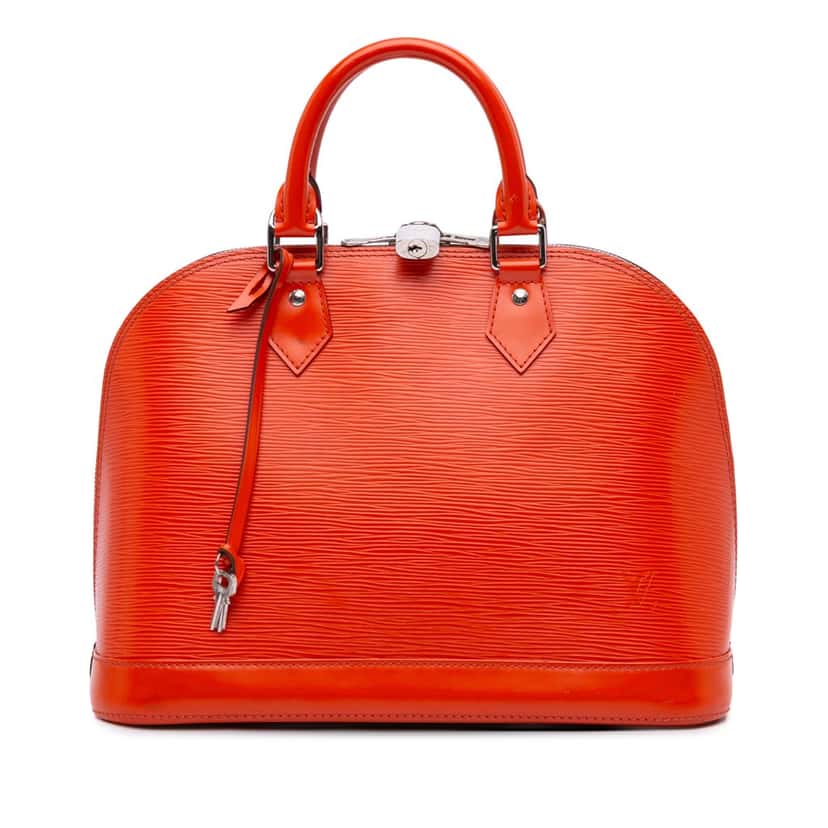 Louis Vuitton Epi Alma PM Orange Leather Good condition - Front View