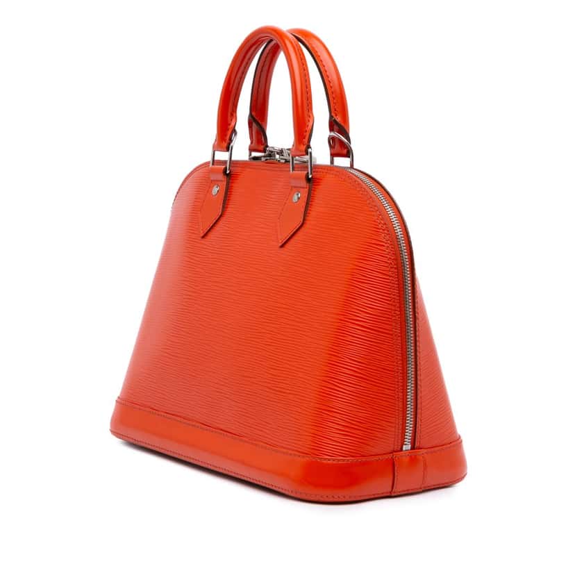Louis Vuitton Epi Alma PM Orange Leather Good condition - Back View