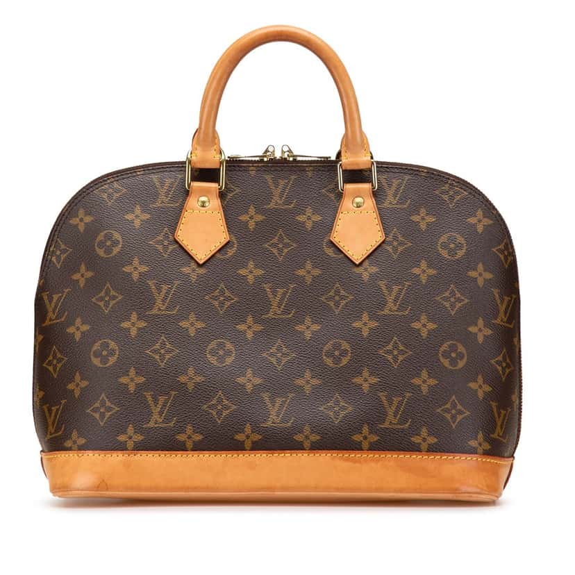 Louis Vuitton Monogram Alma PM Brown Canvas Fair condition - Front View