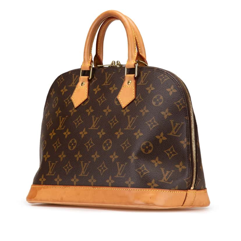 Louis Vuitton Monogram Alma PM Brown Canvas Fair condition - Back View