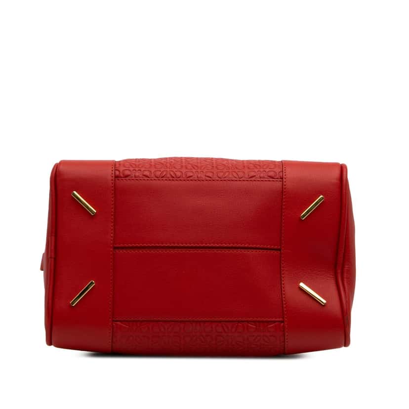 Loewe Anagram Embossed Leather Amazona 75 Red Leather Good condition - Inside View