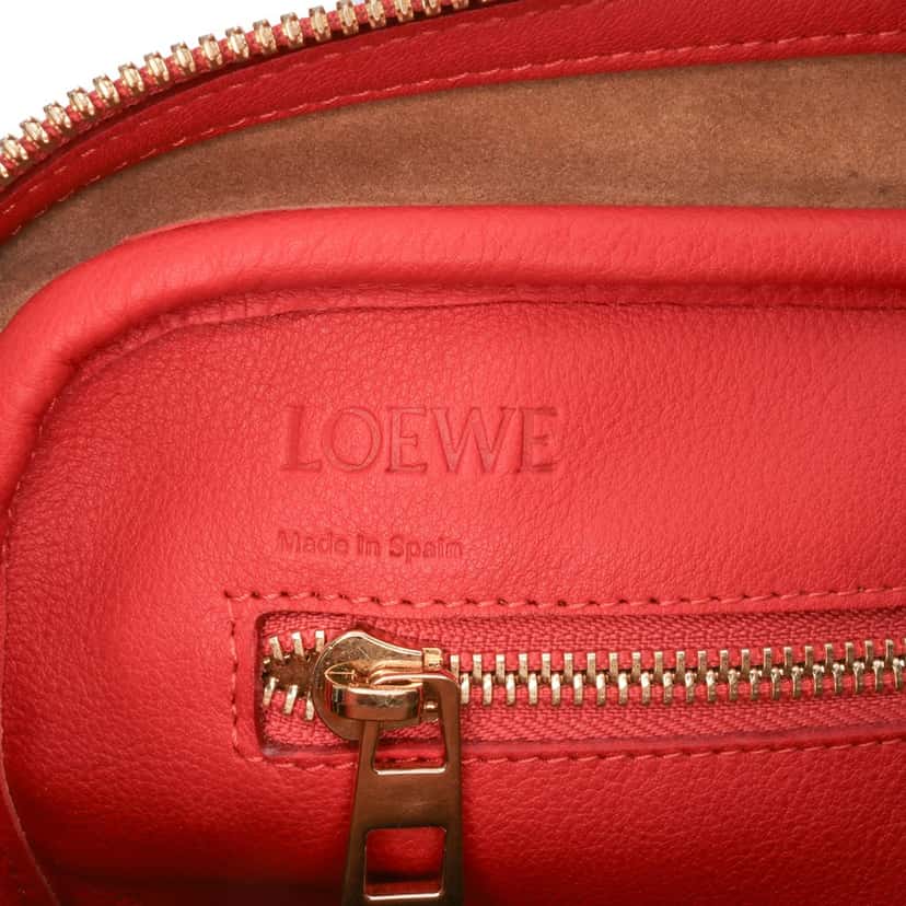 Loewe Anagram Embossed Leather Amazona 75 Red Leather Good condition - Box View