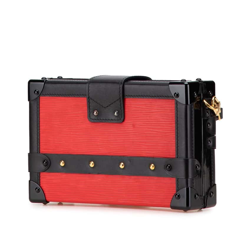 Louis Vuitton Epi Petit Malle Red Leather Good condition - Back View
