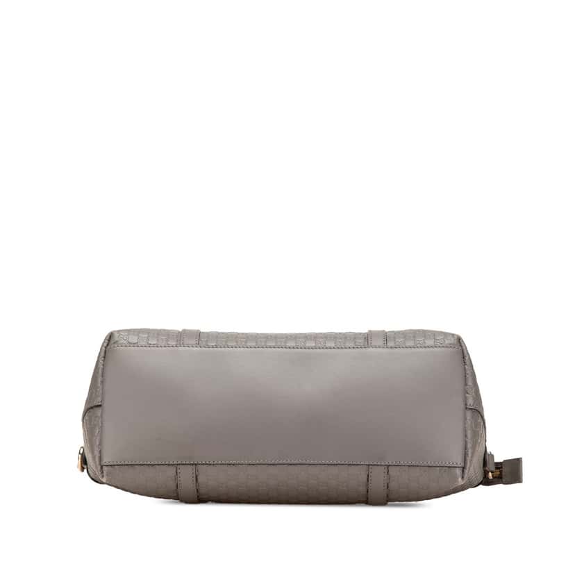 Gucci Small Microguccissima Joy Satchel Grey Leather Good condition - Inside View