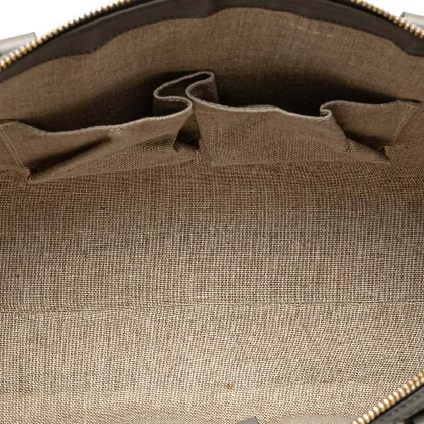 Gucci Small Microguccissima Joy Satchel Grey Leather Good condition - Model View