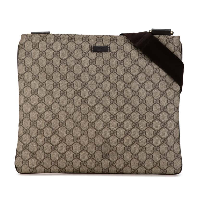 Gucci GG Supreme Crossbody Brown Canvas Good condition - Front View