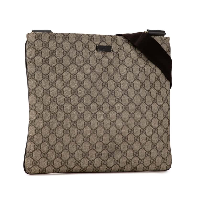 Gucci GG Supreme Crossbody Brown Canvas Good condition - Back View