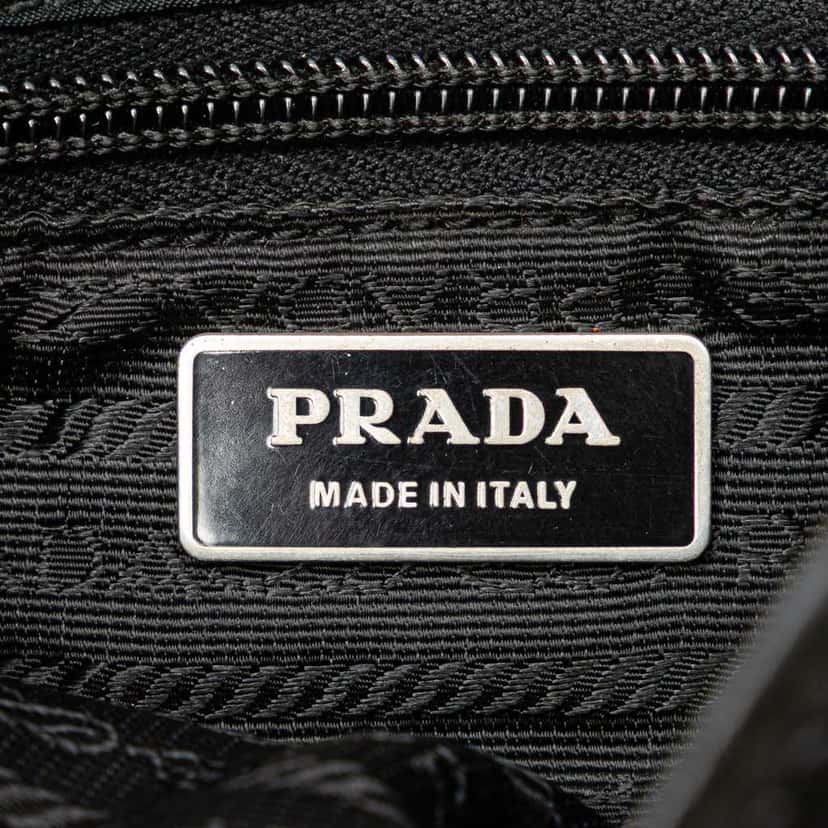 Prada Tessuto Buckle Messenger Bag Black Good condition - Box View