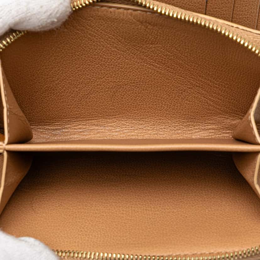 Louis Vuitton Monogram Embossed Coussin Lou Wallet Brown Leather Good condition - Box View