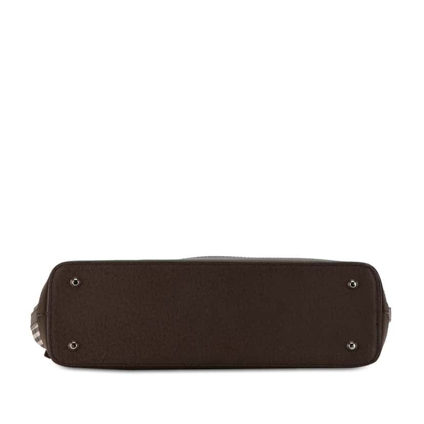 Burberry House Check Canvas Handbag Brown Canvas Good condition - Model View