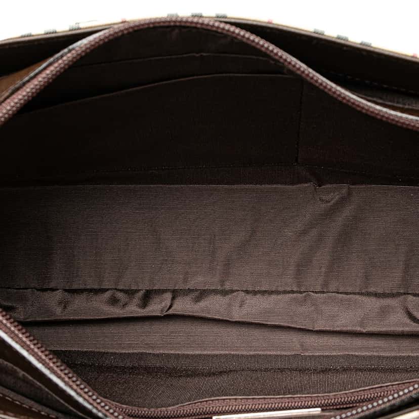 Burberry House Check Canvas Handbag Brown Canvas Good condition - Box View