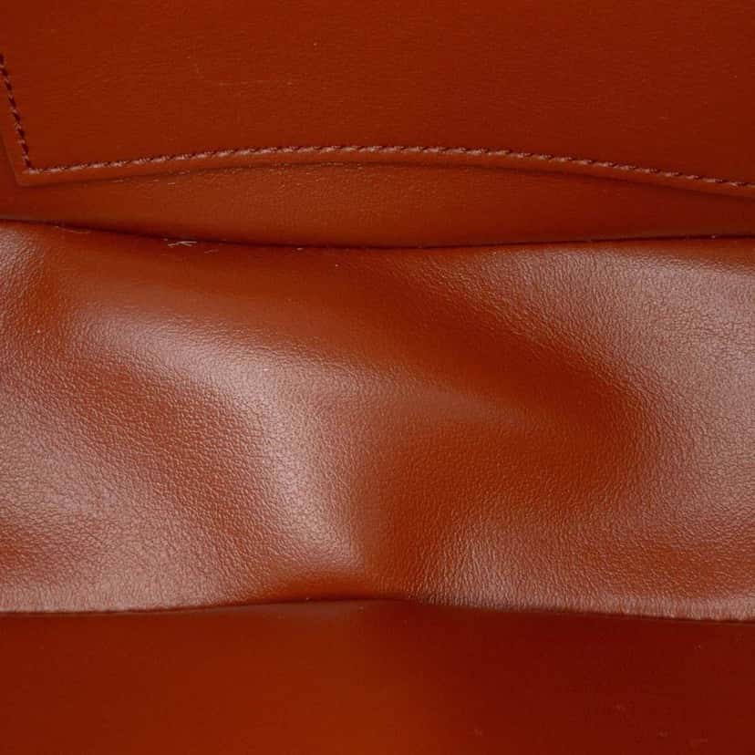 Celine Smooth Calfskin Tabou Clutch on Strap Brown Leather Good condition - Model View