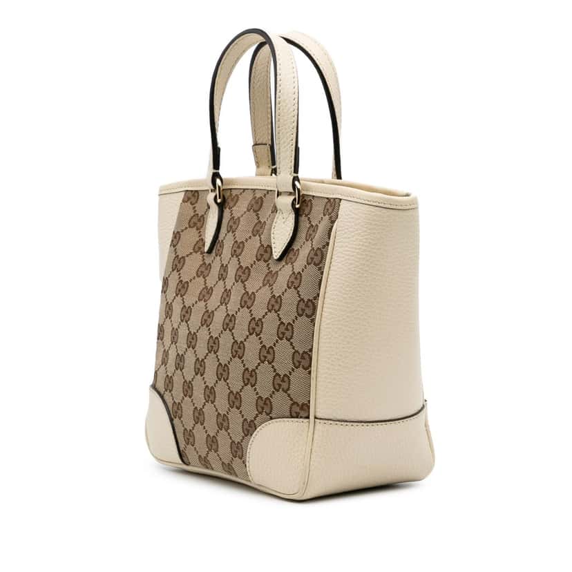 Gucci Small GG Canvas Bree Satchel Brown Canvas Good condition - Back View