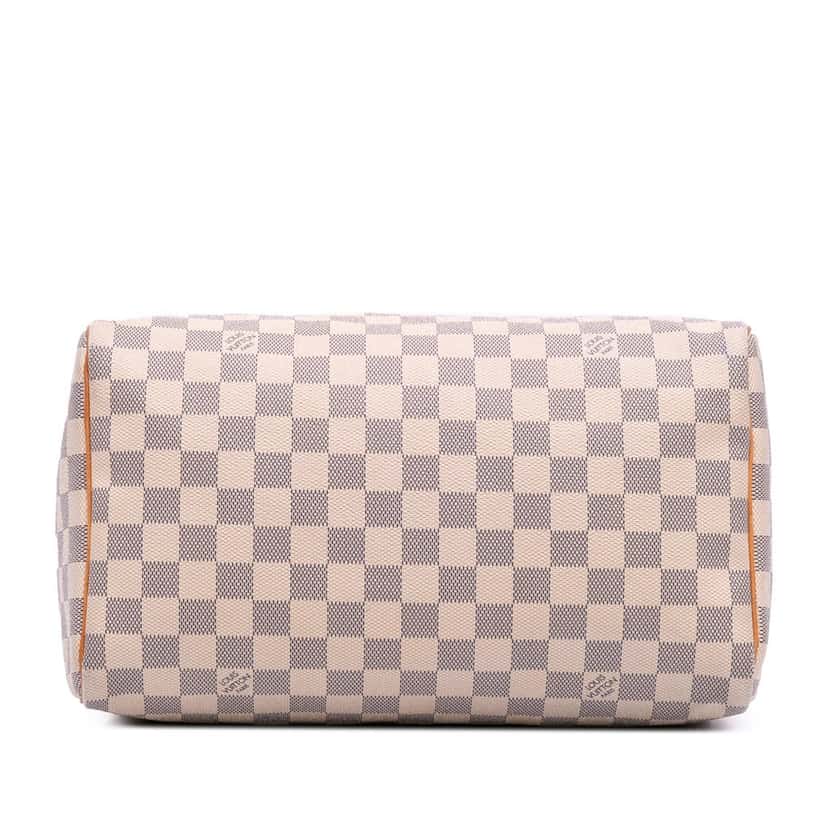 Louis Vuitton Damier Azur Speedy 30 White Canvas Good condition - Inside View