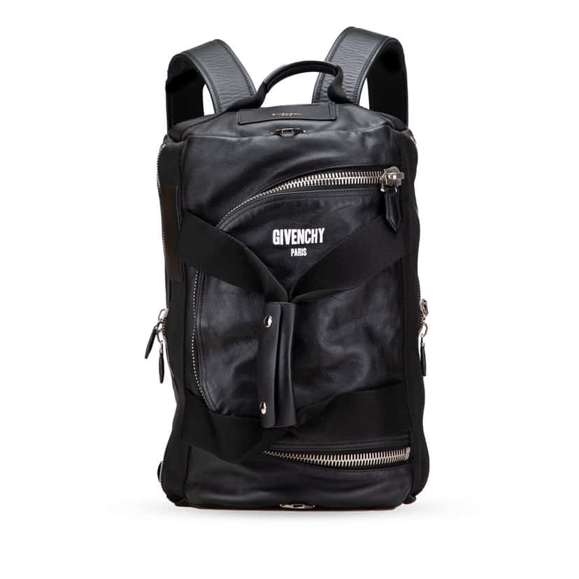Givenchy Leather Backpack Black Leather Good condition - Front View