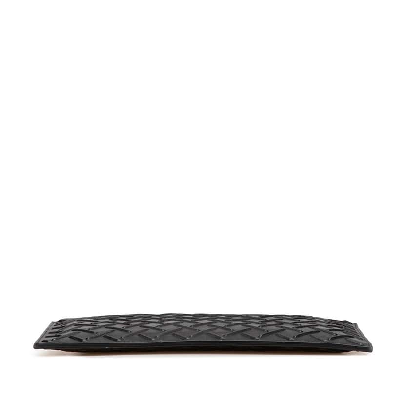 Bottega Veneta Nappa Graphic Clutch Black Leather Good condition - Inside View
