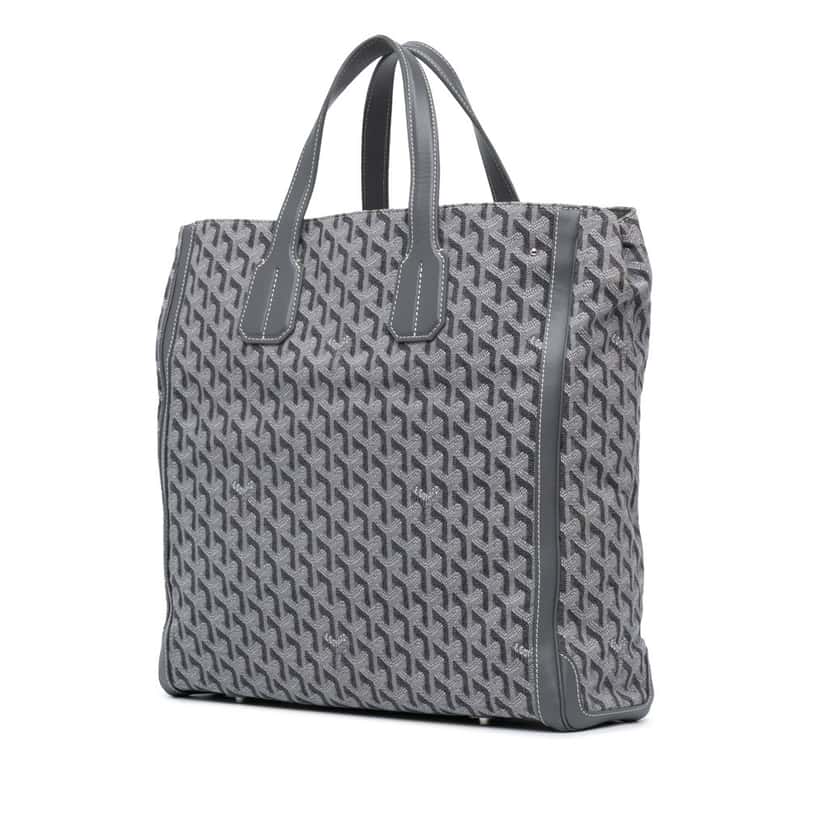 Goyard Goyardine Voltaire Grey Canvas Good condition - Back View
