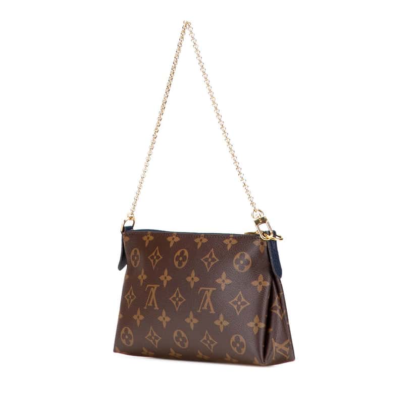 Louis Vuitton Monogram Pallas Clutch Brown Canvas Good condition - Back View