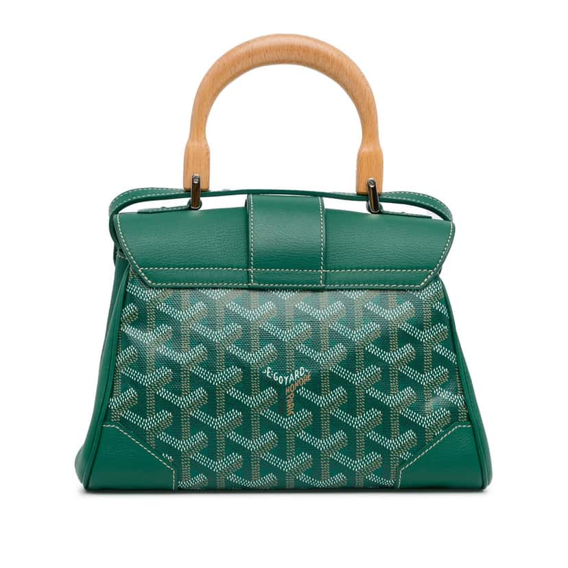 Goyard Mini Goyardine Saigon Souple Green Canvas Good condition - Inside View