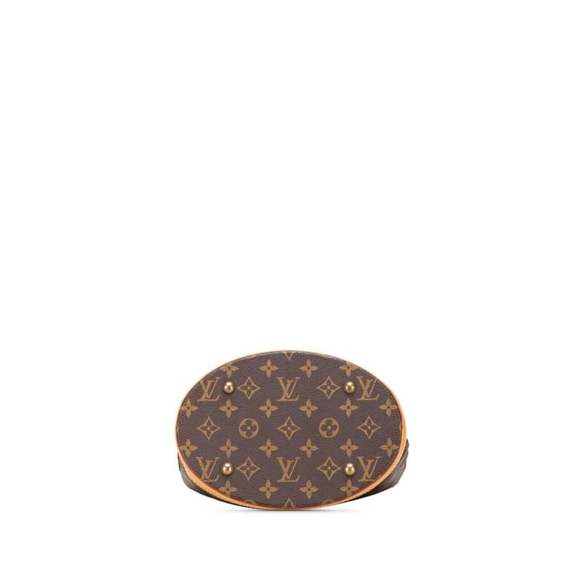 Louis Vuitton Monogram Petit Bucket Brown Canvas Fair condition - Inside View