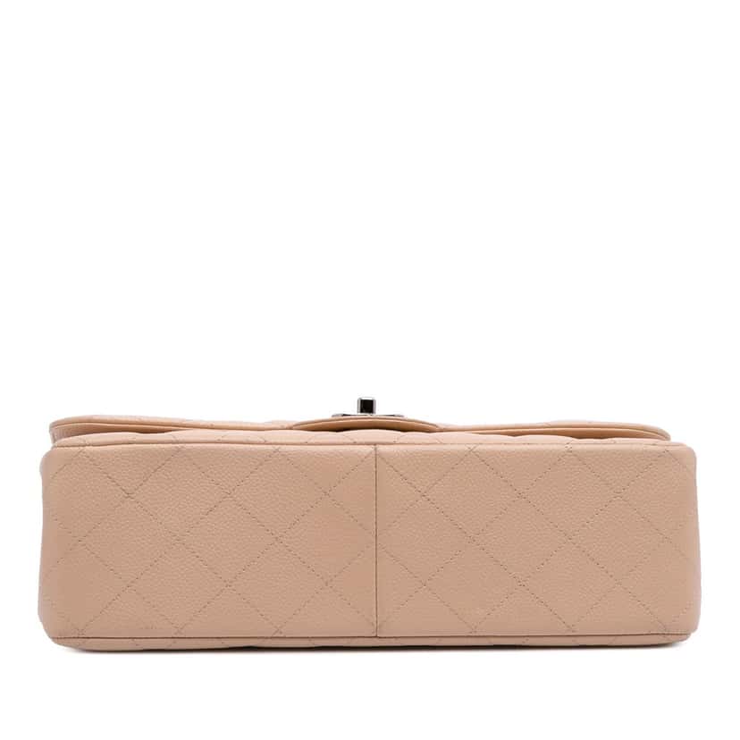 Chanel Jumbo Classic Caviar Double Flap Brown Leather Good condition - Inside View