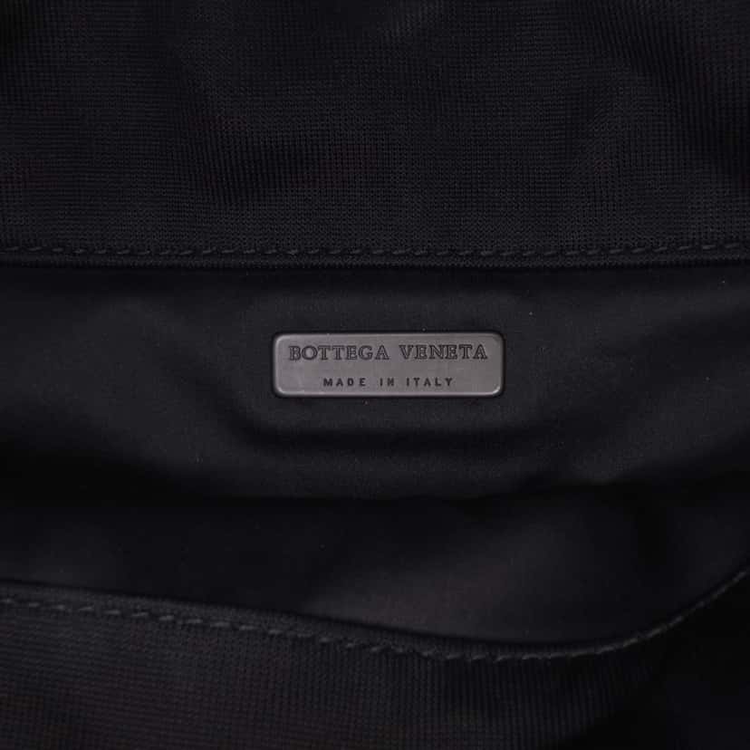 Bottega Veneta Grosgrain Intrecciato Duo Shoulder Bag Black Good condition - Box View