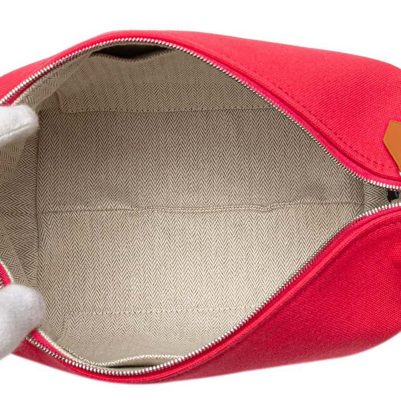 Hermès Small Canvas Bride A Brac Pink Canvas Good condition - Model View